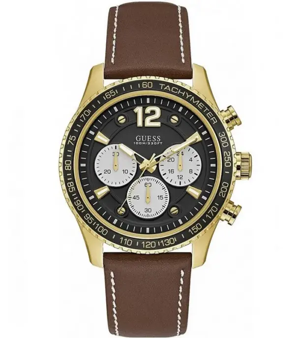 Montre Homme Guess Leather W0970G2 1