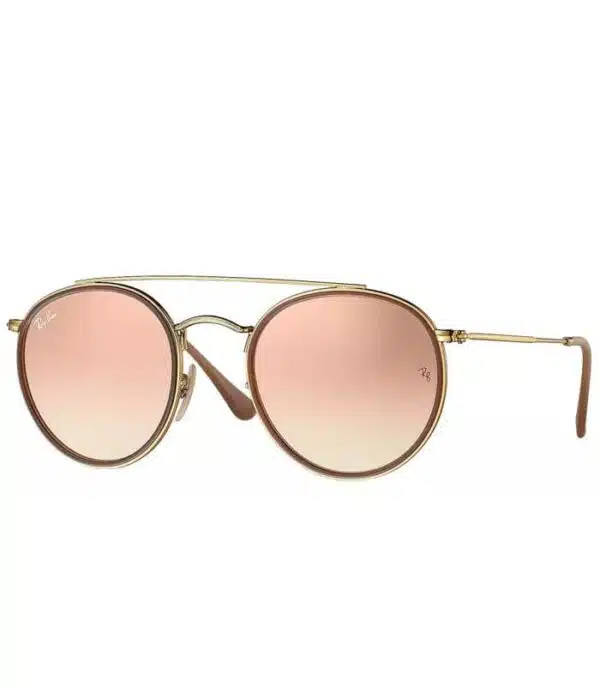 Lunette de Soleil Ray-Ban Round Double Bridge RB3647N 001/7O 1