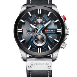 Montre Homme Curren 8346 Noir Argent