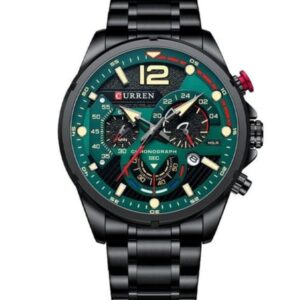 Montre Homme Curren 8395 Noir Fond Vert