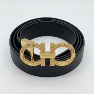 Ceinture en cuir Salvatore Ferragamo Noir